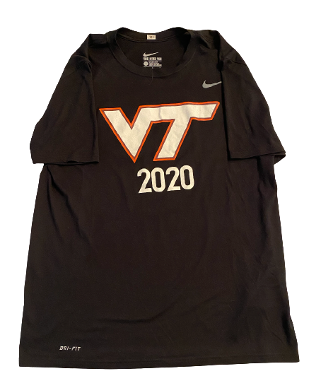John Parker Romo Virginia Tech Football Team Exclusive 2020 "HARD/SMART/TOUGH" T-Shirt (Size L)