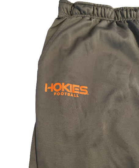 John Parker Romo Virginia Tech Football Team Issued Travel Sweatpants (Size L)