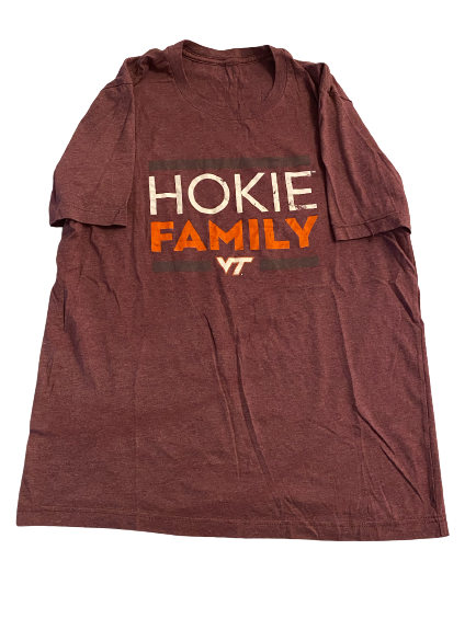 John Parker Romo Virginia Tech Football "HOKIE FAMILY" T-Shirt (Size L)