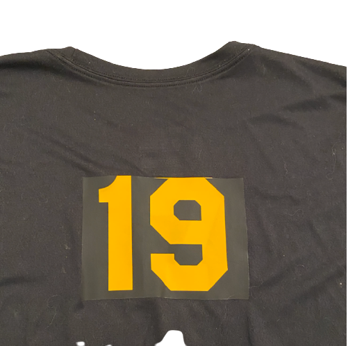 Grant McKinniss Missouri Football Team Exclusive Short Sleeve Warm-Up Shirt with Number (Size L)