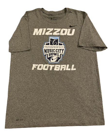Grant McKinniss Missouri Football Team Exclusive "Music City Bowl" Short Sleeve Shirt *RARE* (Size L)