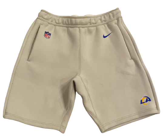 David Long Jr. Los Angeles Rams Team Exclusive "On-Field" Sweatshorts with Player Tag (Size M)