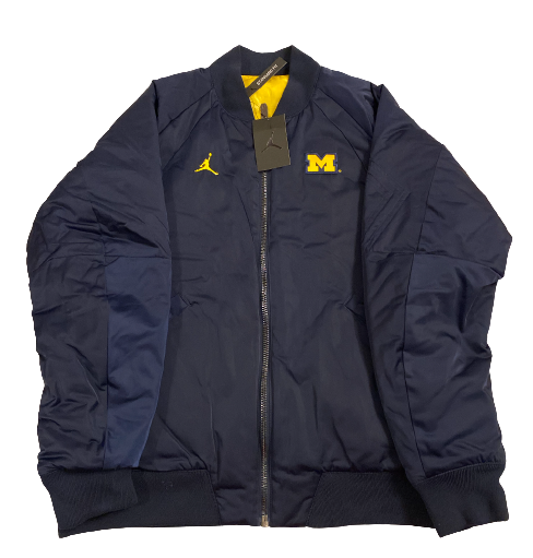 David Long Jr. Michigan Football Exclusive Reversible Bomber Jacket - New with Tags (Size L)