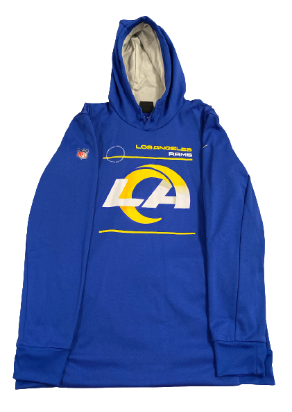 David Long Jr. Los Angeles Rams Team Issued Exclusive "On Field" Sweatshirt with Player Tag (Size L)