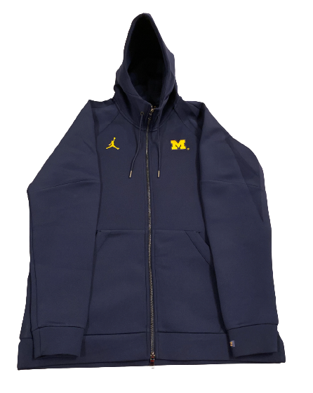 David Long Jr. Michigan Football Exclusive Heavy Travel Jacket with Player Tag (Size L)