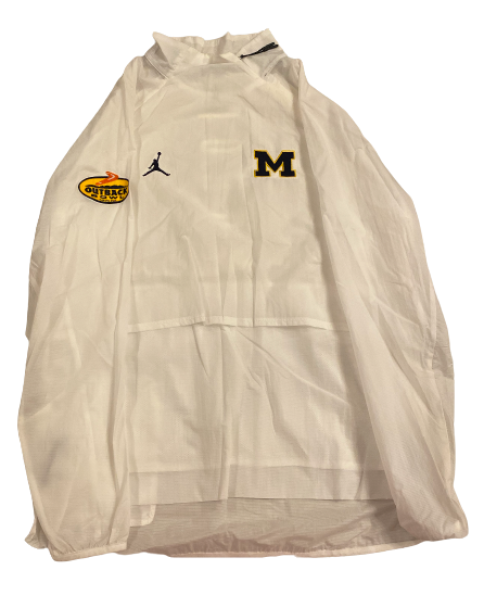 David Long Jr. Michigan Football Exclusive Outback Bowl Pullover Jacket (Size L)