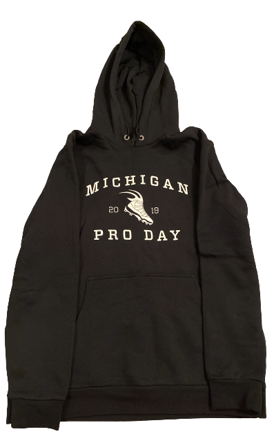 David Long Jr. Michigan Football Player Exclusive 2019 Pro Day Sweatshirt (Size L)