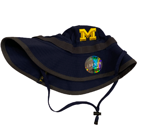 David Long Jr. Michigan Football Team Issued Jordan Bucket Hat - New with Tags