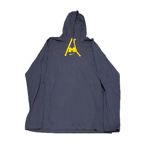 Paige Jones Michigan Volleyball Team Issued Light Weight Hoodie (Size M)