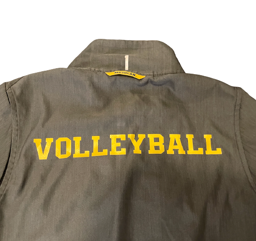 Paige Jones Michigan Volleyball Team Exclusive Travel Jacket with Number (Size S)