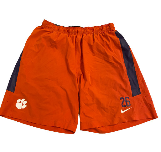 Will Swinney Clemson Football Team Issued Workout Shorts with 