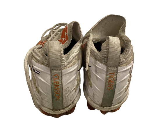 Will Swinney Clemson Football Player Exclusive SIGNED Game Worn Cleats (Size 10.5)