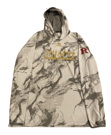 Mike Tverdov Rugers Football Team Exclusive Marble Sweatshirt (Size XLT)