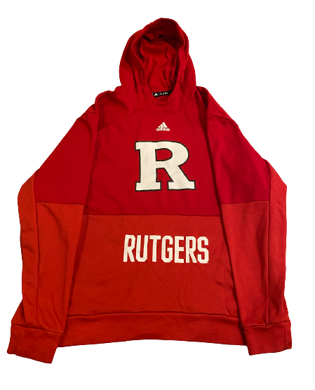 Mike Tverdov Rugers Football Team Issued Sweatshirt (Size 2XL)