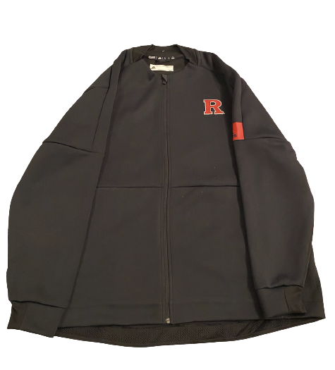 Mike Tverdov Rugers Football Team Issued Travel Jacket (Size 3XL)