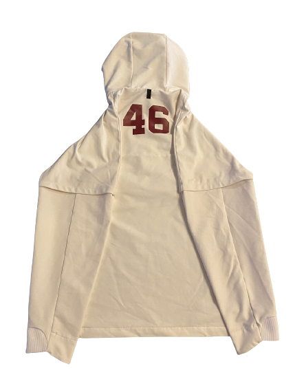 Reeves Mundschau Oklahoma Football Player Exclusive Jordan Pre-Game Jacket with Number  (Size L)