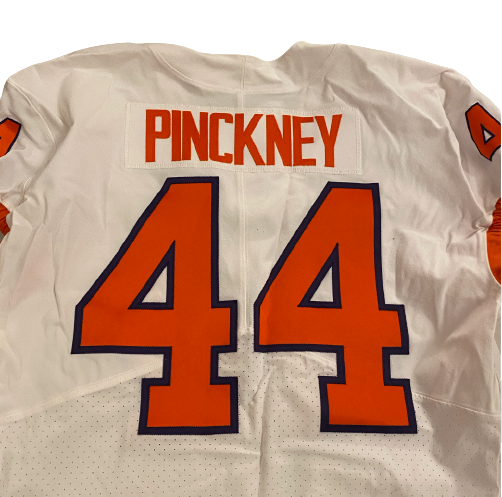 Nyles Pinckney Clemson Football Game Worn College Football Playoff Fiesta Bowl Jersey (12/28/19) - Size 48