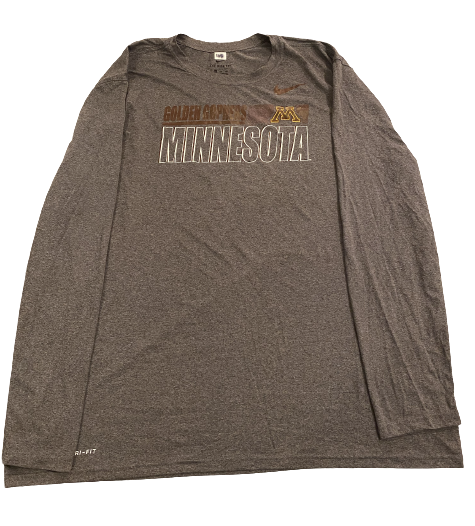Nyles Pinckney Minnesota Football Team Issued Long Sleeve Shirt (Size 4XL)