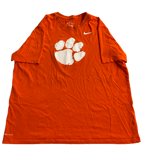 Nick Eddis Clemson Football Team Issued Nike Dri-Fit T-Shirt (Size 2XL)