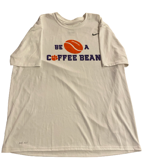 Nick Eddis Clemson Football Player Exclusive "Be A Coffee Bean" T-Shirt (Size 2XL)