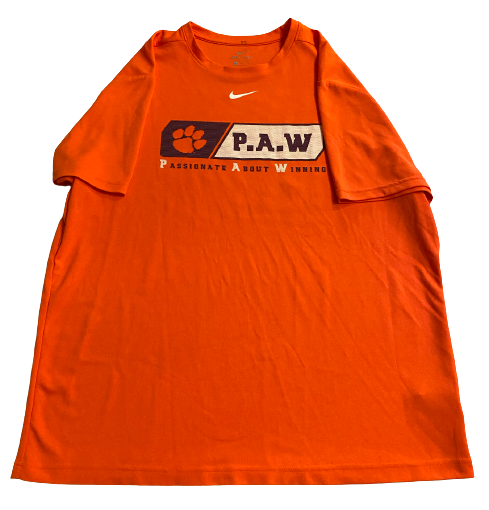 Nick Eddis Clemson Football Player Exclusive "Passionate About Winning" T-Shirt (Size 2XL)