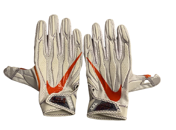 Nick Eddis Clemson Player Exclusive Football Gloves (Size 2XL)