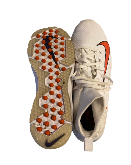 Nick Eddis Clemson Football Team Issued Nike Vapor Shoes (Size 12.5)