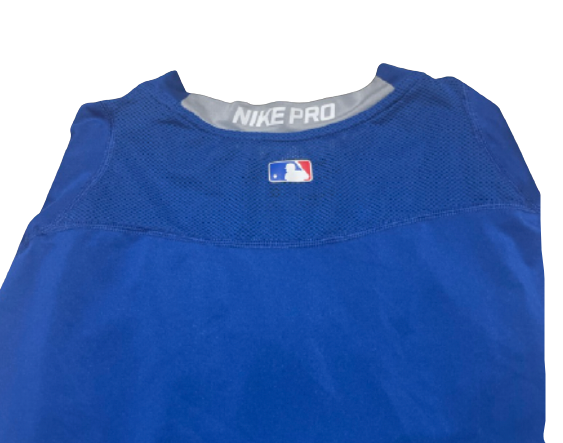 T.J. Collett Kentucky Baseball Team Issued Nike Pro 3/4 Sleeve Shirt (Size XL)