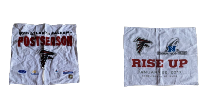 Alex Mack Atlanta Falcons "FIRE FOCUS" T-Shirt (Size 3XL) & 2 Post Season Towels