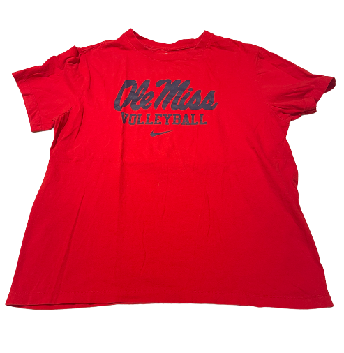Kylee McLaughlin Ole Miss Volleyball Team Issued Workout Shirt (Size L)