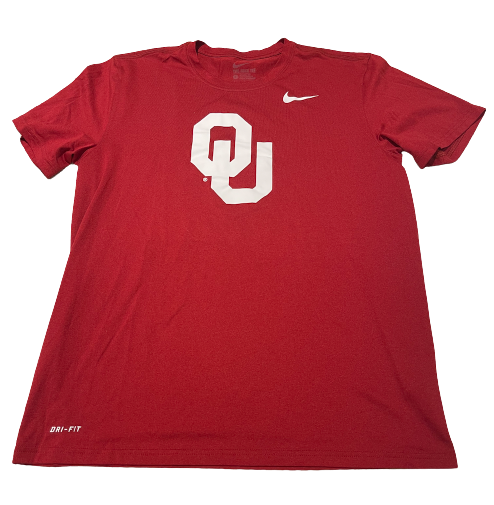 Kylee McLaughlin Oklahoma Volleyball Team Issued Workout Shirt (Size L)