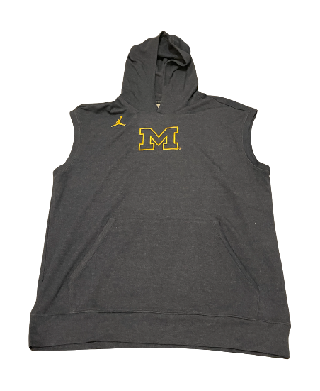 Matt Torey Michigan Football Team Exclusive Sleeveless Performance Hoodie (Size L)