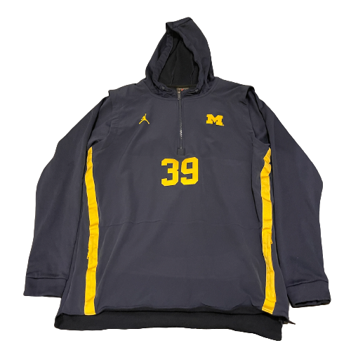 Matt Torey Michigan Football Team Exclusive Pre-Game Warm-Up Pullover with 