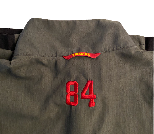 Erik Krommenhoek USC Football Exclusive Travel Jacket with Number Sewn on Back (Size XL)