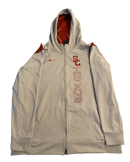 Erik Krommenhoek USC Football Team Issued Full Travelsuit Set - Jackets & Sweatpants (Size XL)
