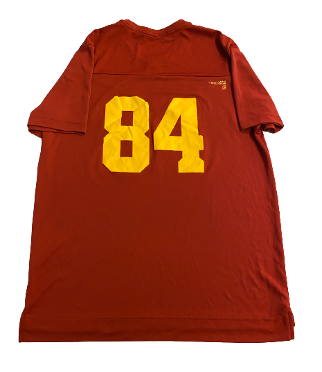 Erik Krommenhoek USC Football Team Issued Practice Shirt with Number on Front & Back (Size XL)