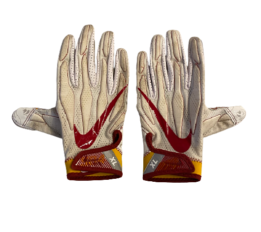 Erik Krommenhoek USC Player Exclusive Football Gloves (Size XL)