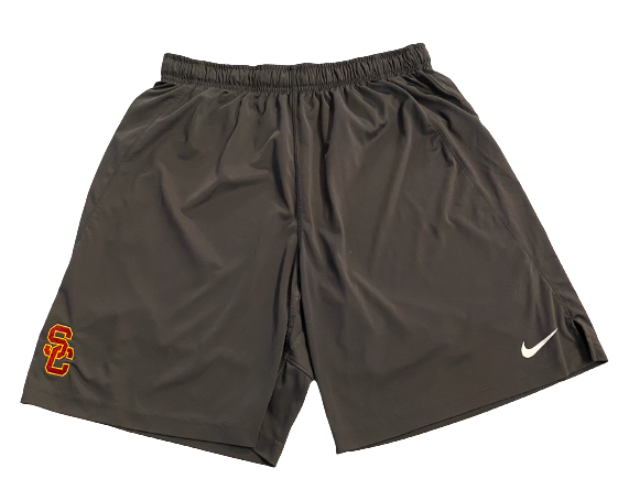 Erik Krommenhoek USC Football Team Issued Workout Shorts (Size XL)