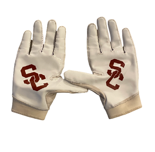 Erik Krommenhoek USC Player Exclusive Football Gloves (Size XL)