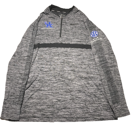 Avery Skinner Kentucky Volleyball 2018 SEC Champions Quarter-Zip Pullover (Size L)