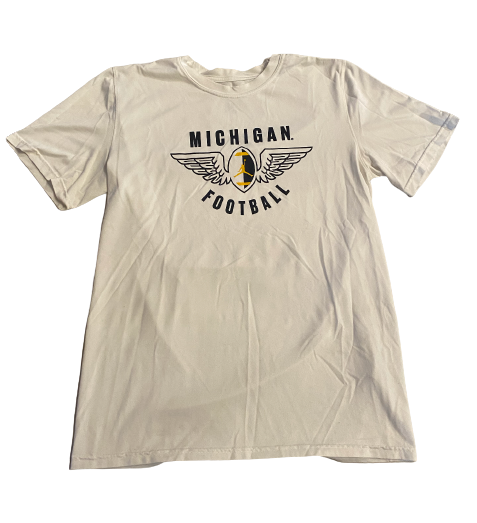 Kekoa Crawford Michigan Football Team Issued Workout Shirt (Size M)