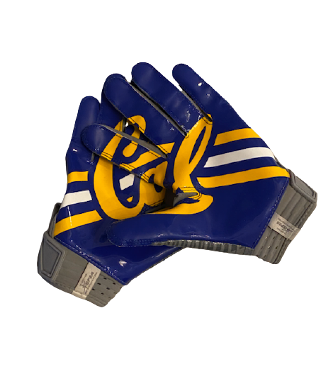 Kekoa Crawford California Football Player Exclusive Retro Football Gloves (Size L)