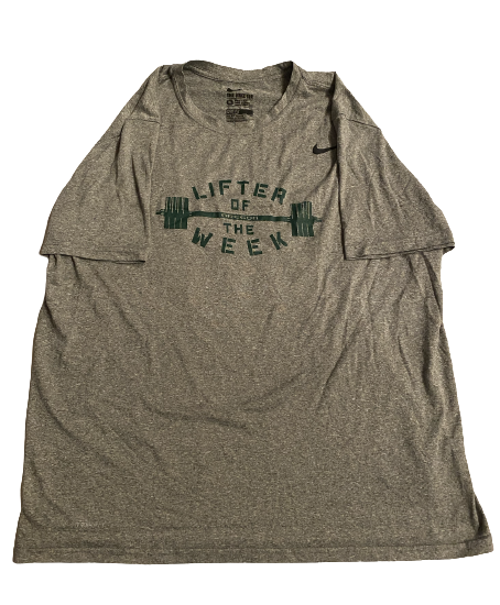 Nate Heaukulani Oregon Football Exclusive "LIFTER OF THE WEEK" T-Shirt (Size XL)