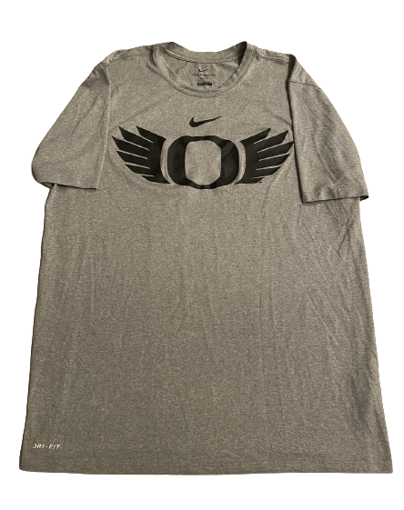 Nate Heaukulani Oregon Football Team Issued Workout Shirt (Size LT)