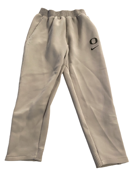 Nate Heaukulani Oregon Football Exclusive Travel Sweatpants with Magnetic Bottoms (Size XL)