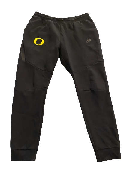 Nate Heaukulani Oregon Football Exclusive Nike Tech Fleece Sweatpants (Size XL)
