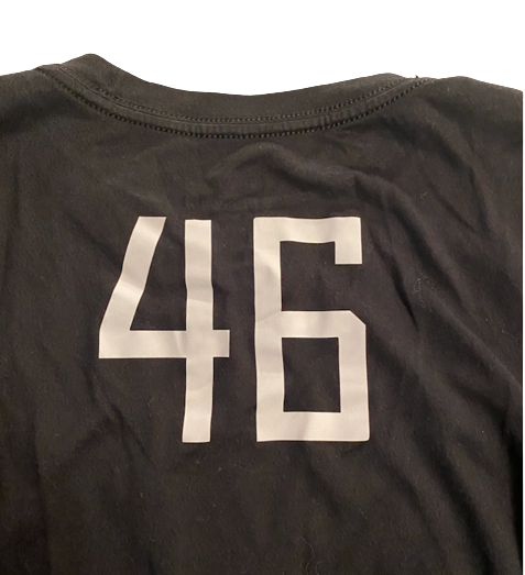 Nate Heaukulani Oregon Football Exclusive "END RACISM" Pre-Game Long Sleeve Shirt with Number on Back (Size XL)