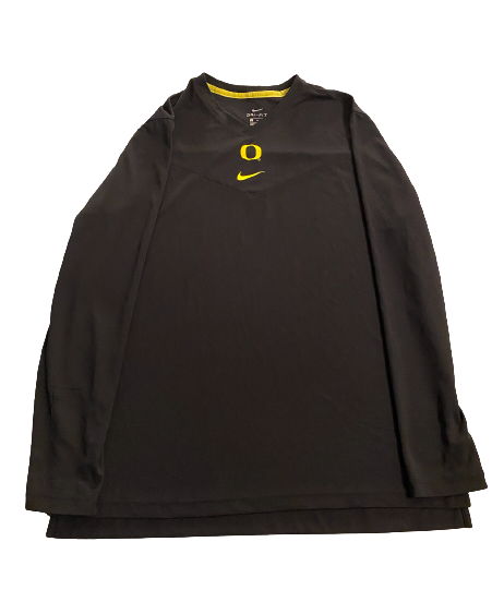 Nate Heaukulani Oregon Football Team Issued Long Sleeve Workout Shirt (Size XL)