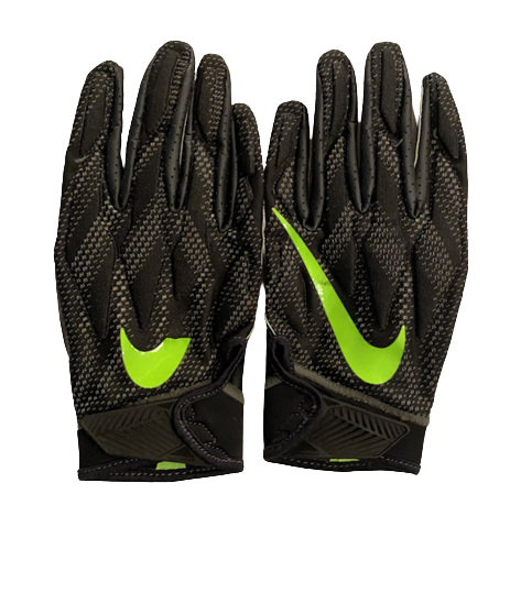 Nate Heaukulani Oregon Football Player Exclusive Football Gloves (Size XL)