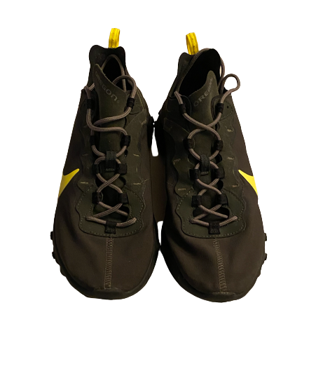 Nate Heaukulani Oregon Football Team Issued React Element 55 Shoes (Size 11.5)